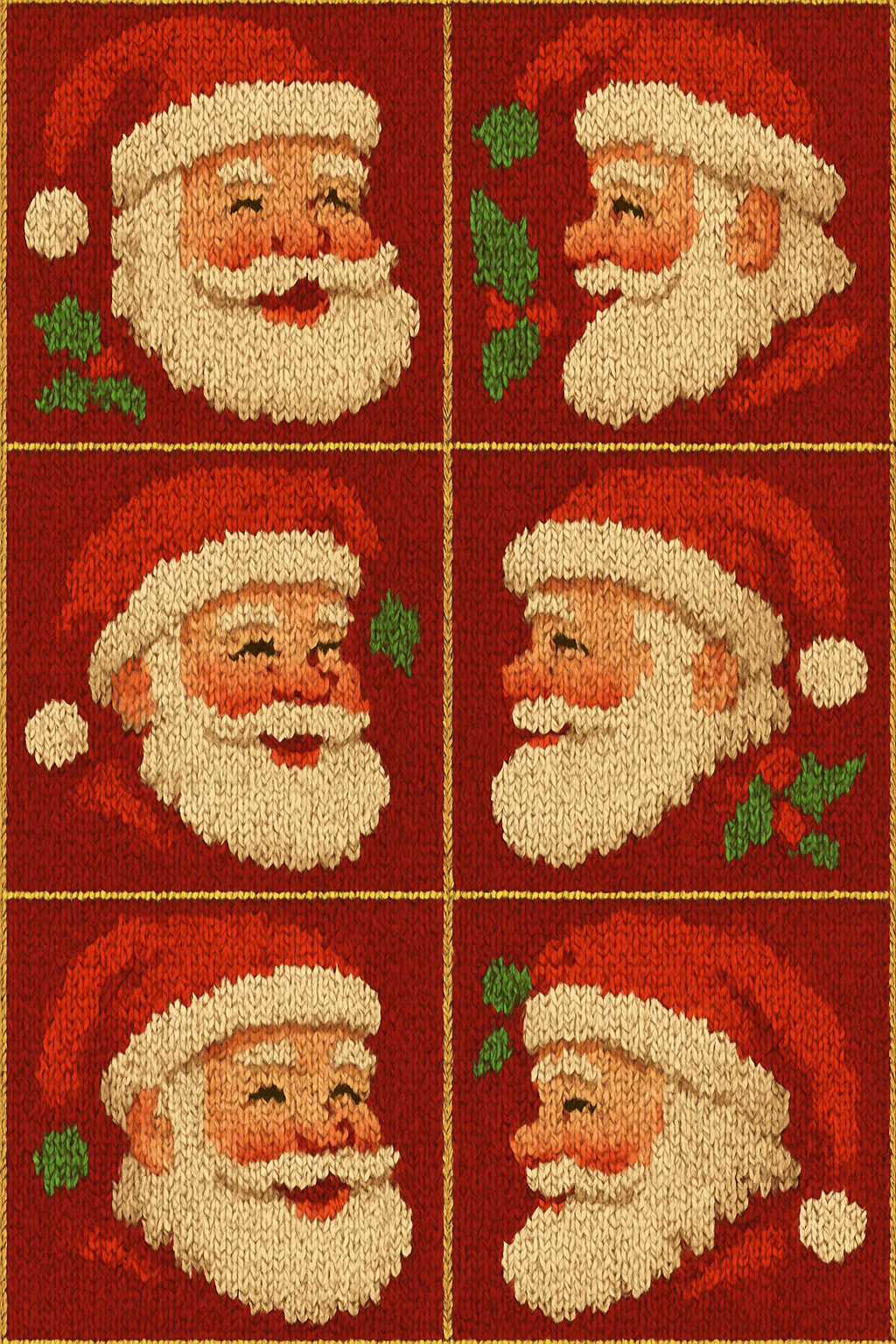 Classic Santa Grid On Red Background stylish fashion over-the-knee socks