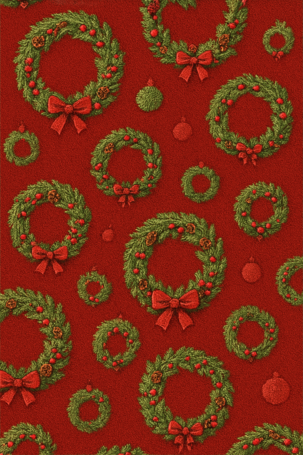Wreath Medallion Scatter On Crimson Ground custom over-the-knee socks