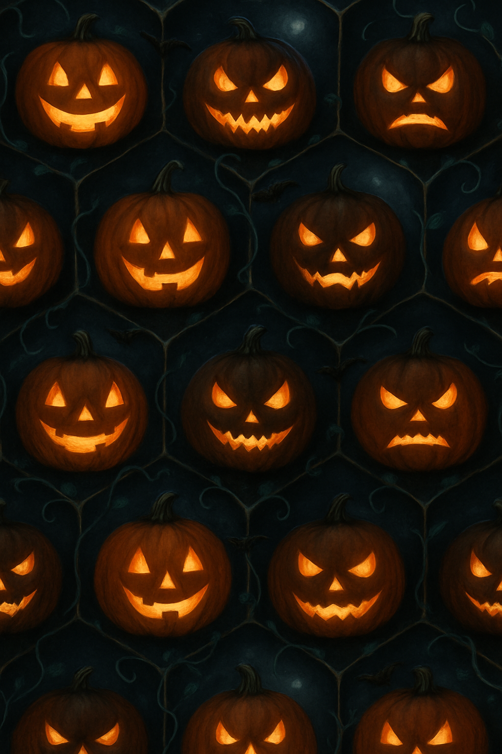 Glowing Pumpkin Tessellation On Black Background custom over-the-knee socks