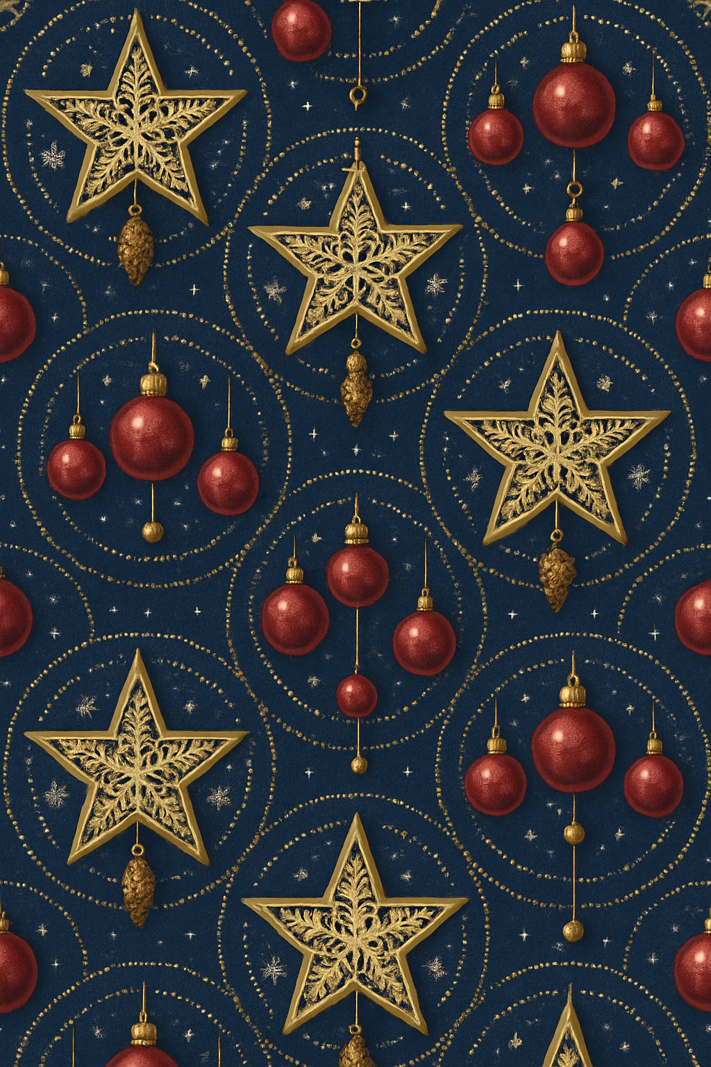 Star Ornament Radial Tessellation designer print over-the-knee socks