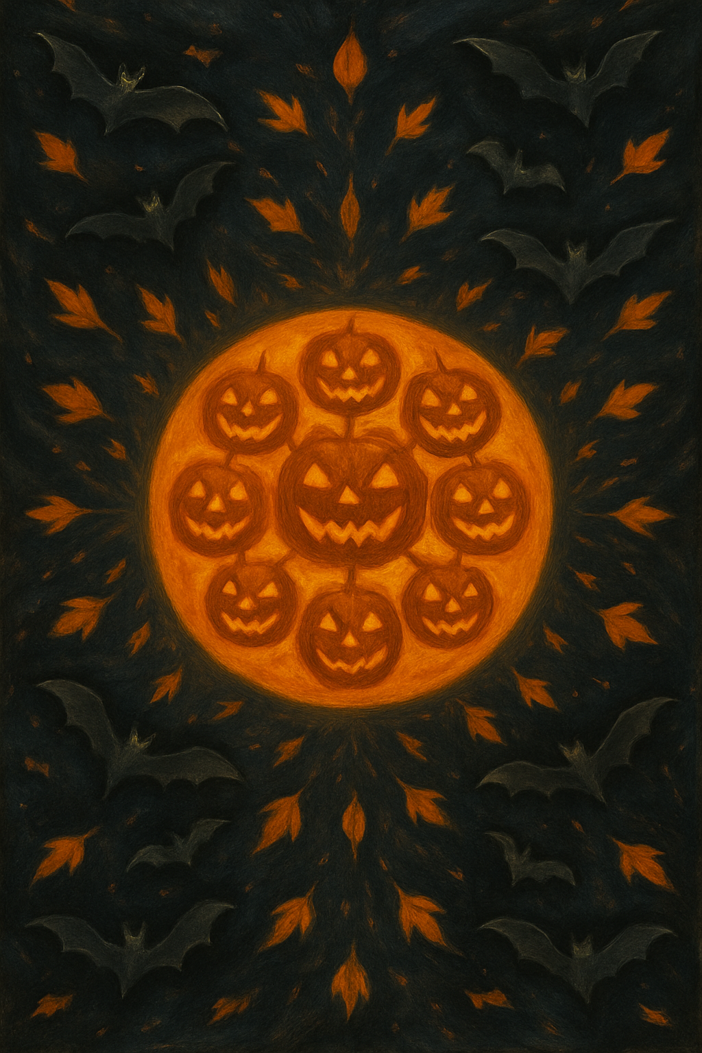 Harvest Moon Radial On Black Background designer print over-the-knee socks