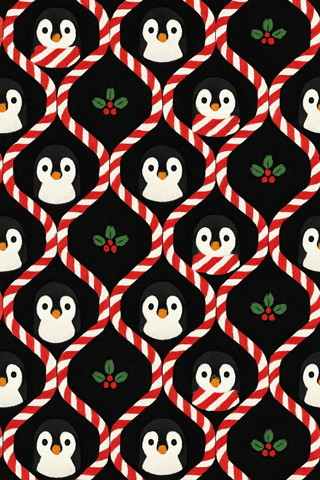 Candy Cane Lattice premium cozy over-the-knee socks