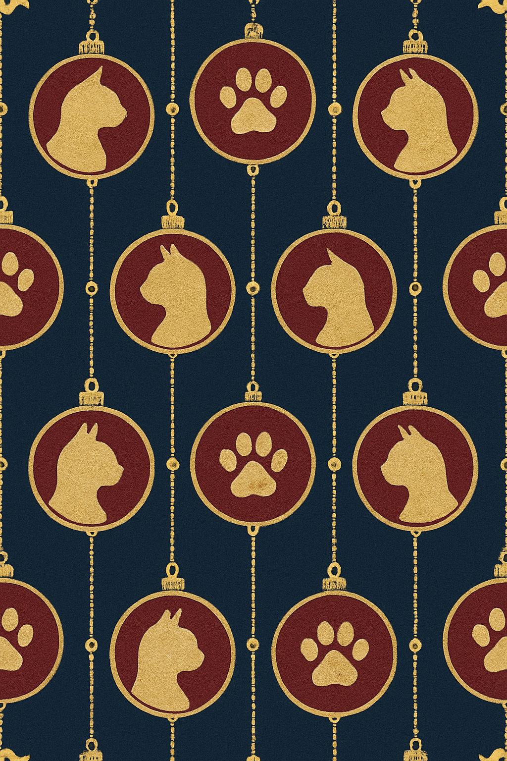 Classy Feline Ornament Lattice On Navy Background soft everyday over-the-knee socks