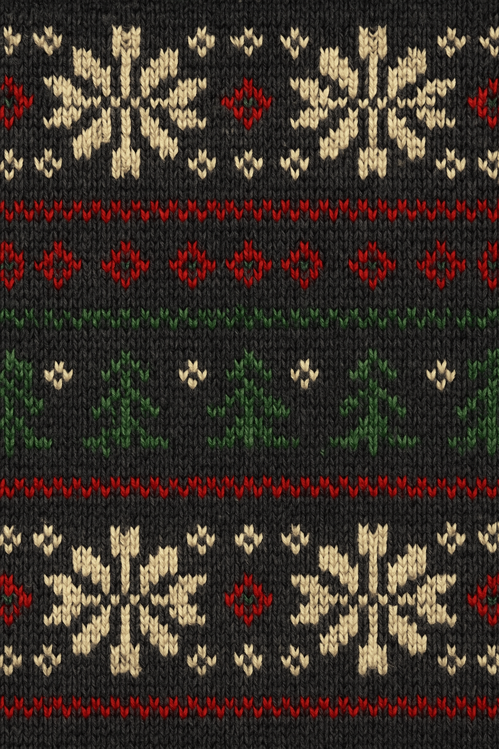 Nordic Knit Bands On Charcoal Background custom over-the-knee socks