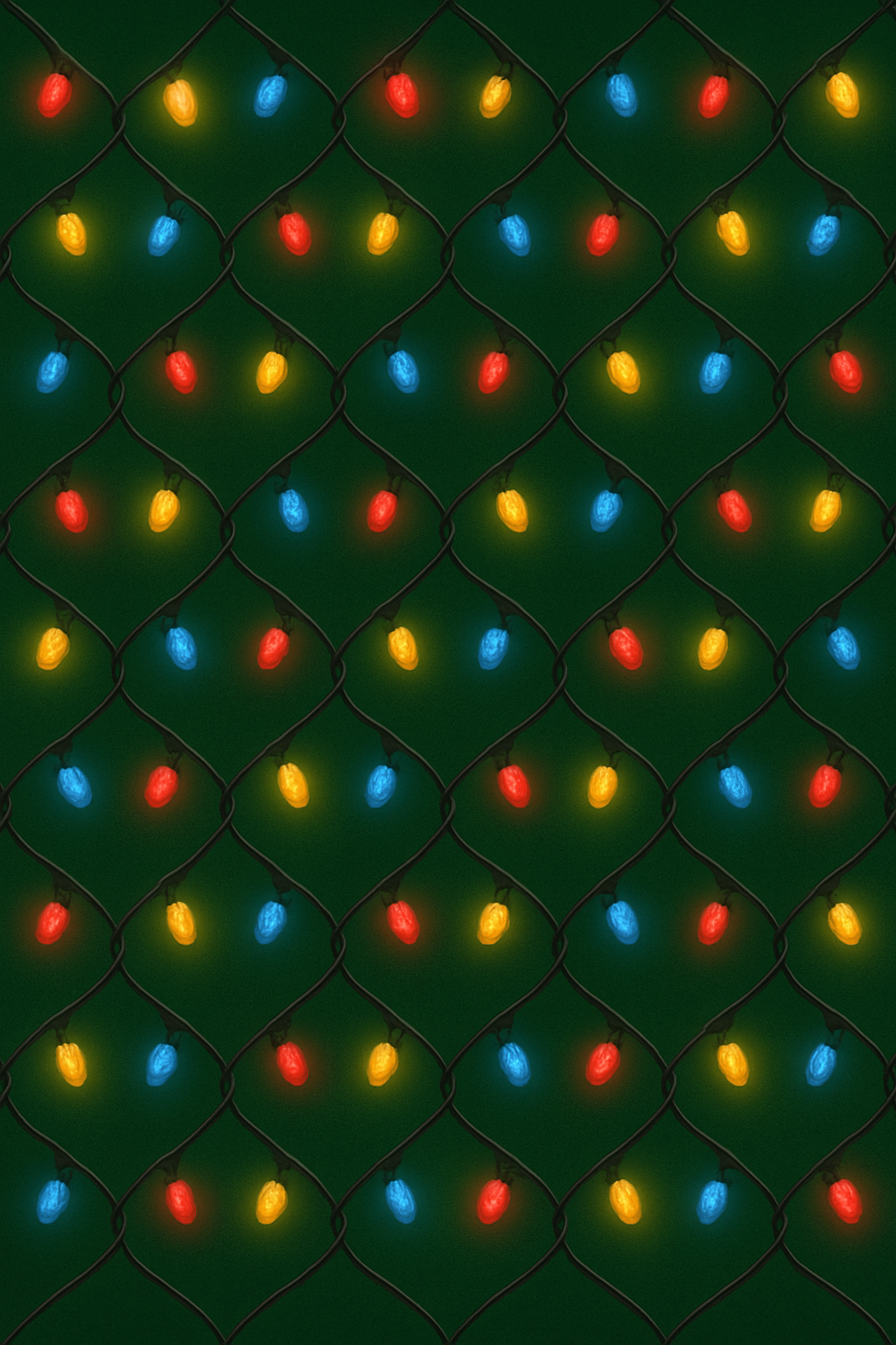 Tangled Lights Lattice On Dark Green Background premium cozy over-the-knee socks