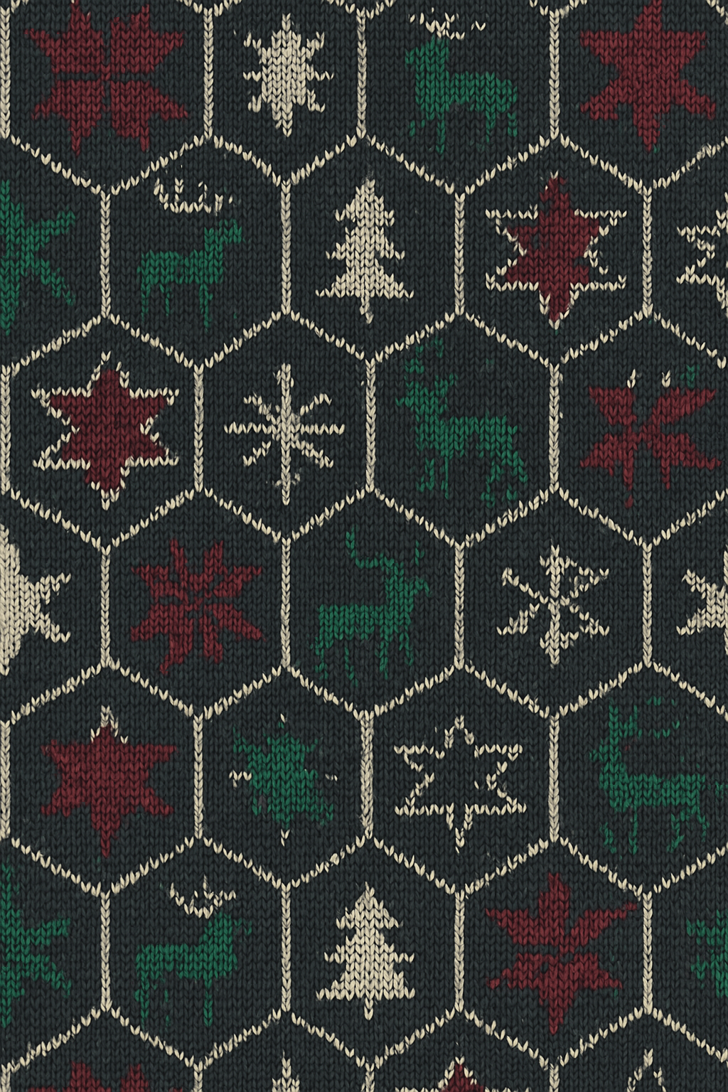 Nordic Star Lattice unique graphic over-the-knee socks