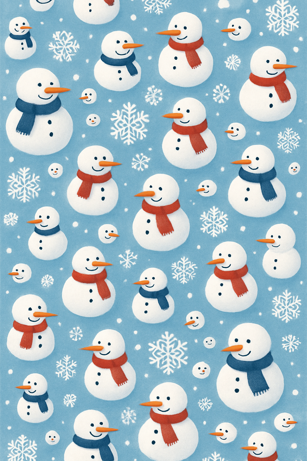 Snowman Scatter On Icy Blue trendy patterned over-the-knee socks