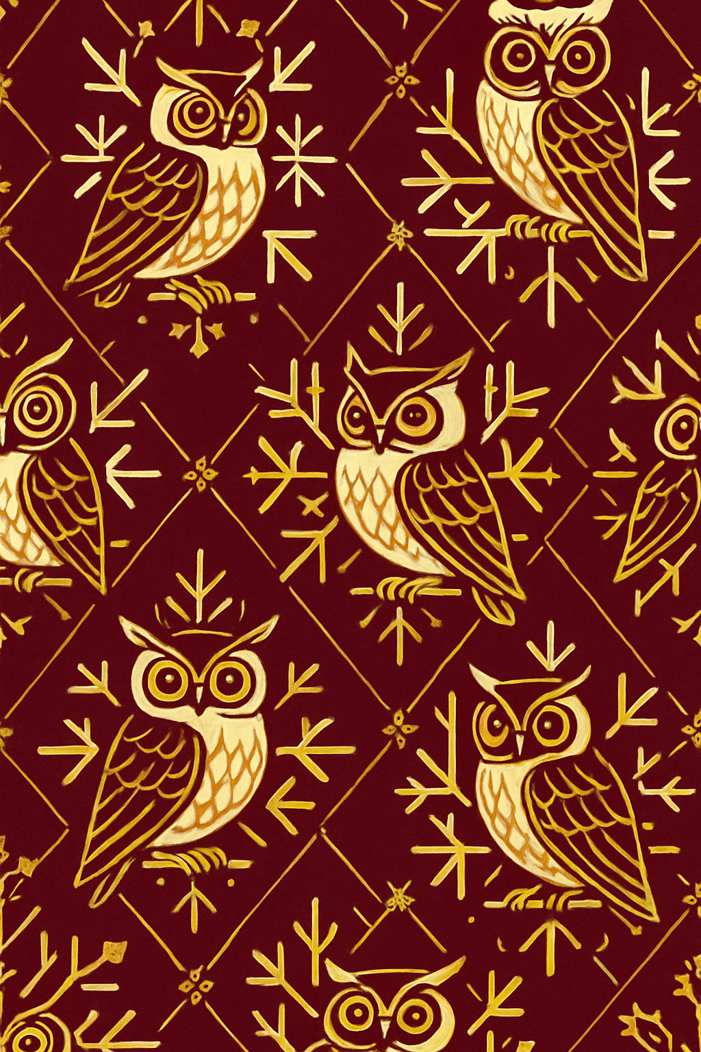 Owl Snowflake Lattice designer print over-the-knee socks