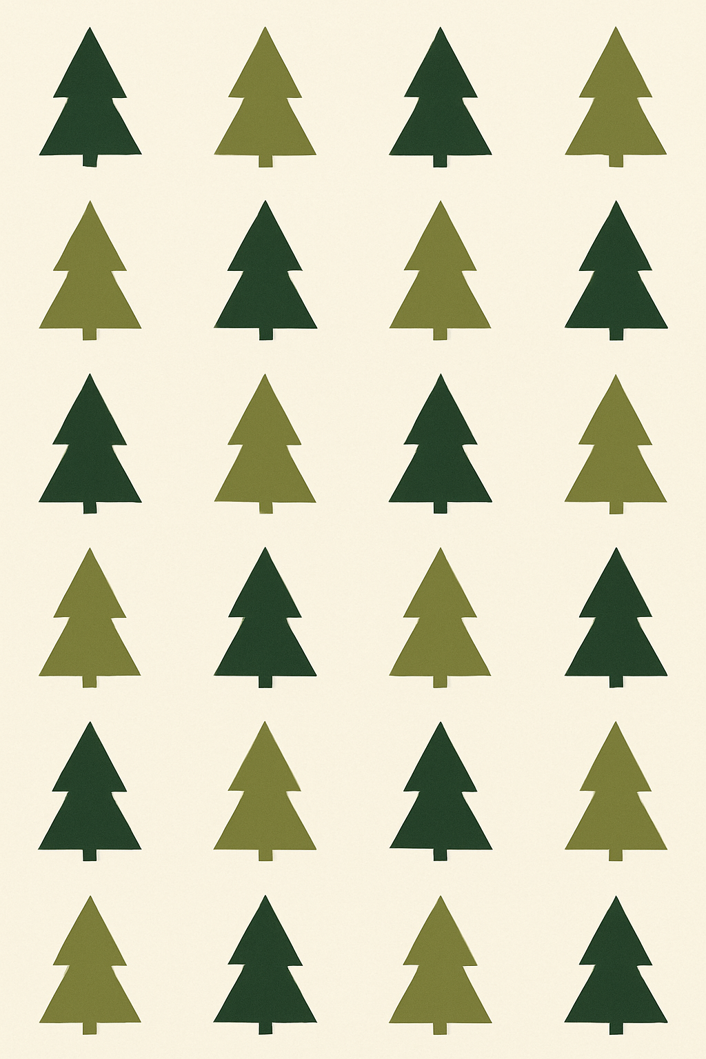 Minimalist Tree Silhouette Array custom over-the-knee socks