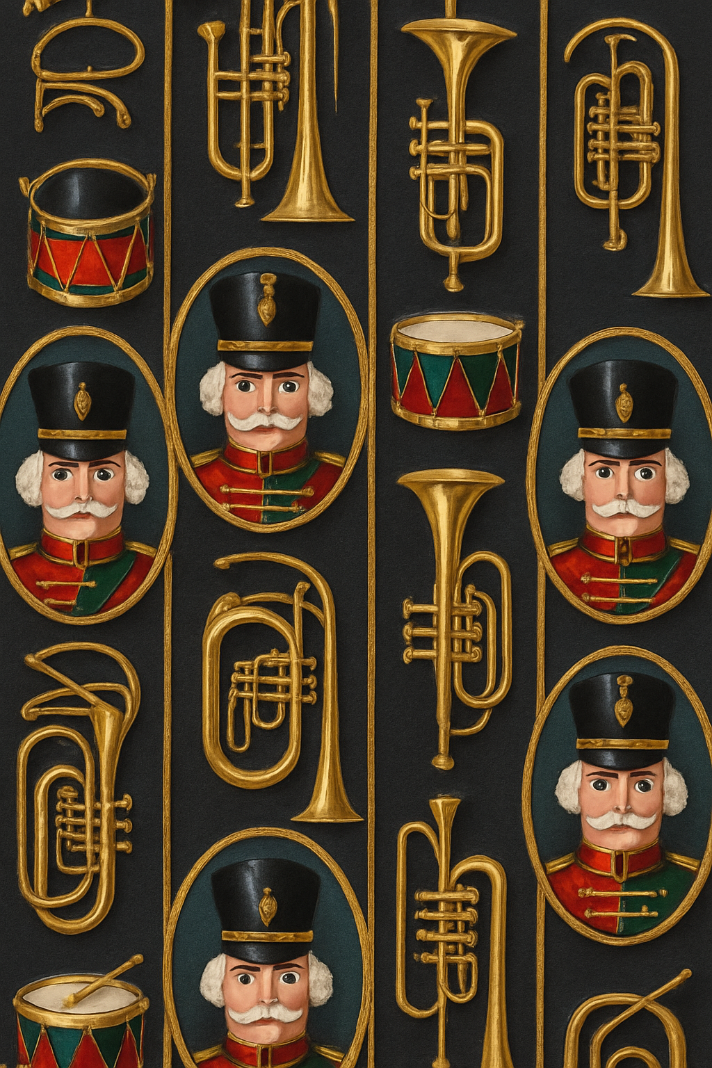 Nutcracker March Stripe custom over-the-knee socks