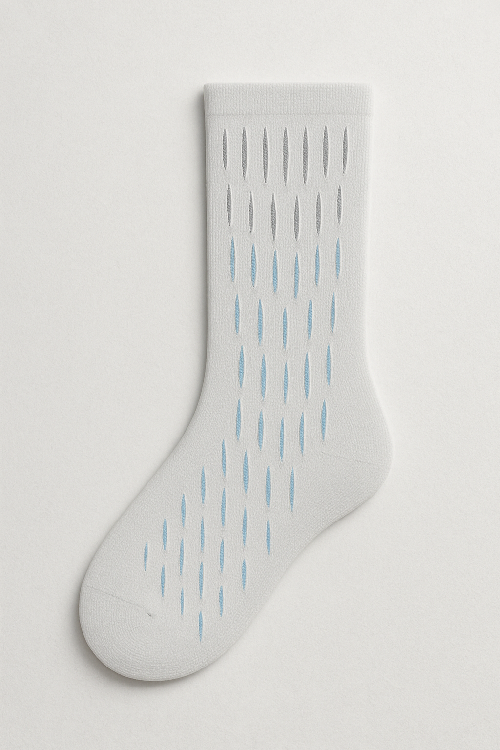 Icicle Drop Gradient On Light Gray personalized over-the-knee socks