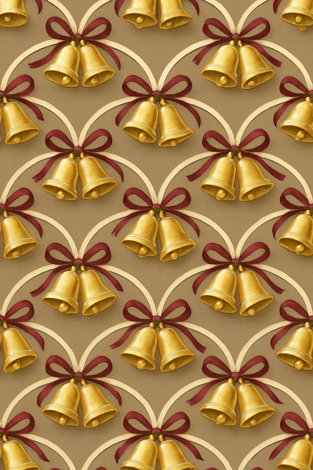 Golden Bell Wave On Taupe soft everyday over-the-knee socks