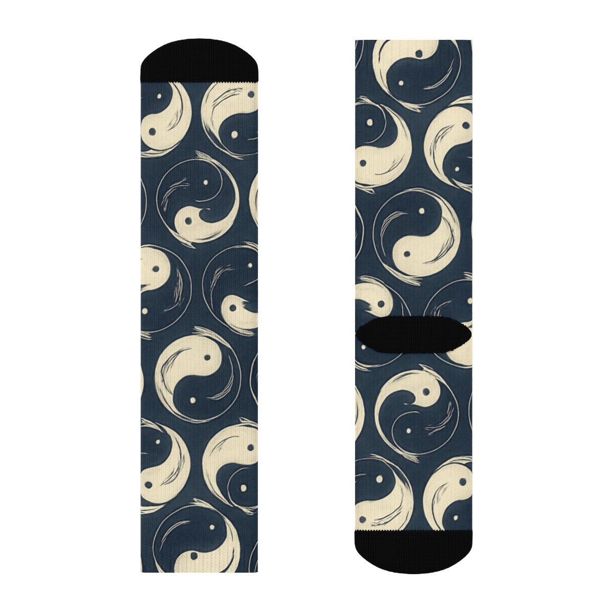 Indigo Koi Duality Ring Tessellation soft everyday crew socks
