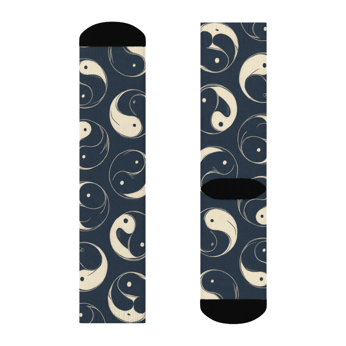 Indigo Koi Duality Ring Tessellation soft everyday crew socks