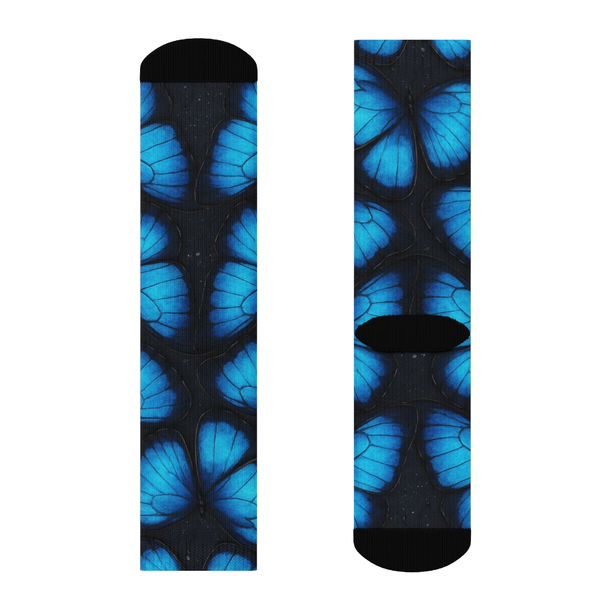 Iridescent Blue Tessellation custom crew socks