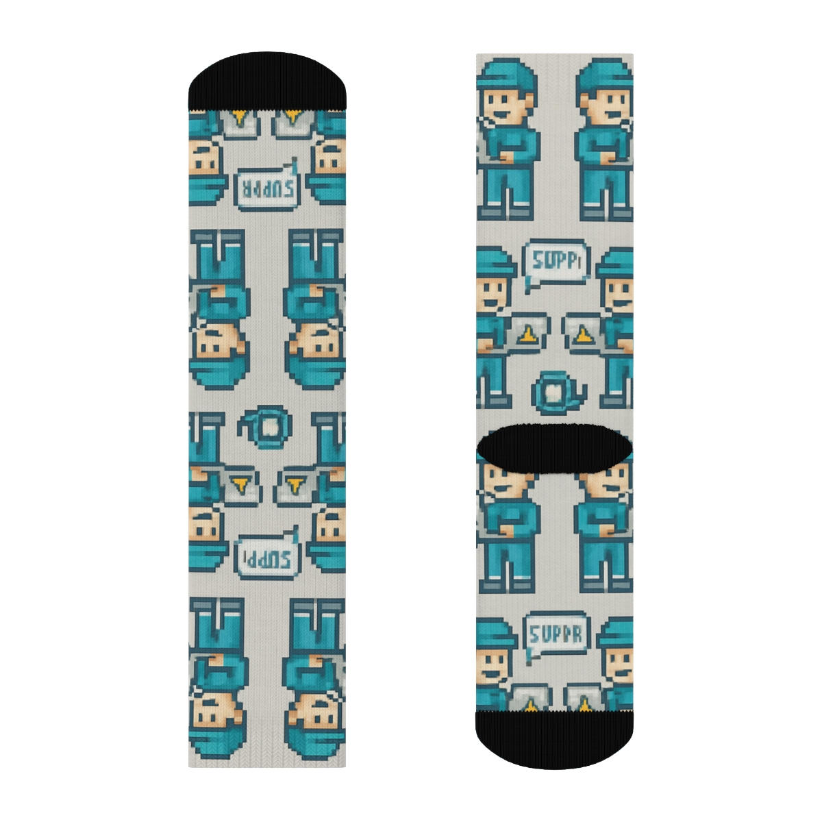 It Support Specialist Pixel Help Desk Parade soft everyday crew socks