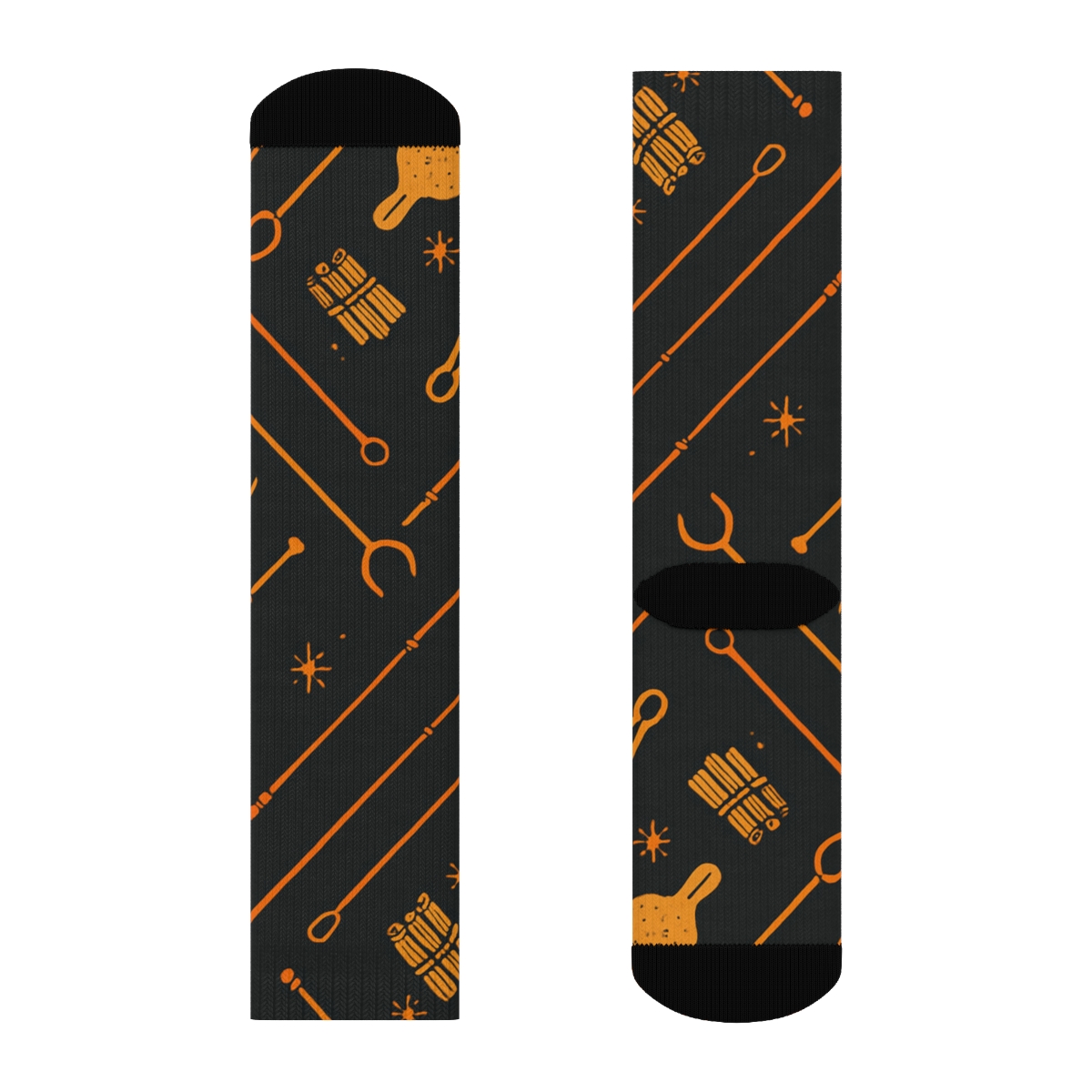 Kindling Chevron And Hearth Tools, Fireplace Edition trendy patterned crew socks