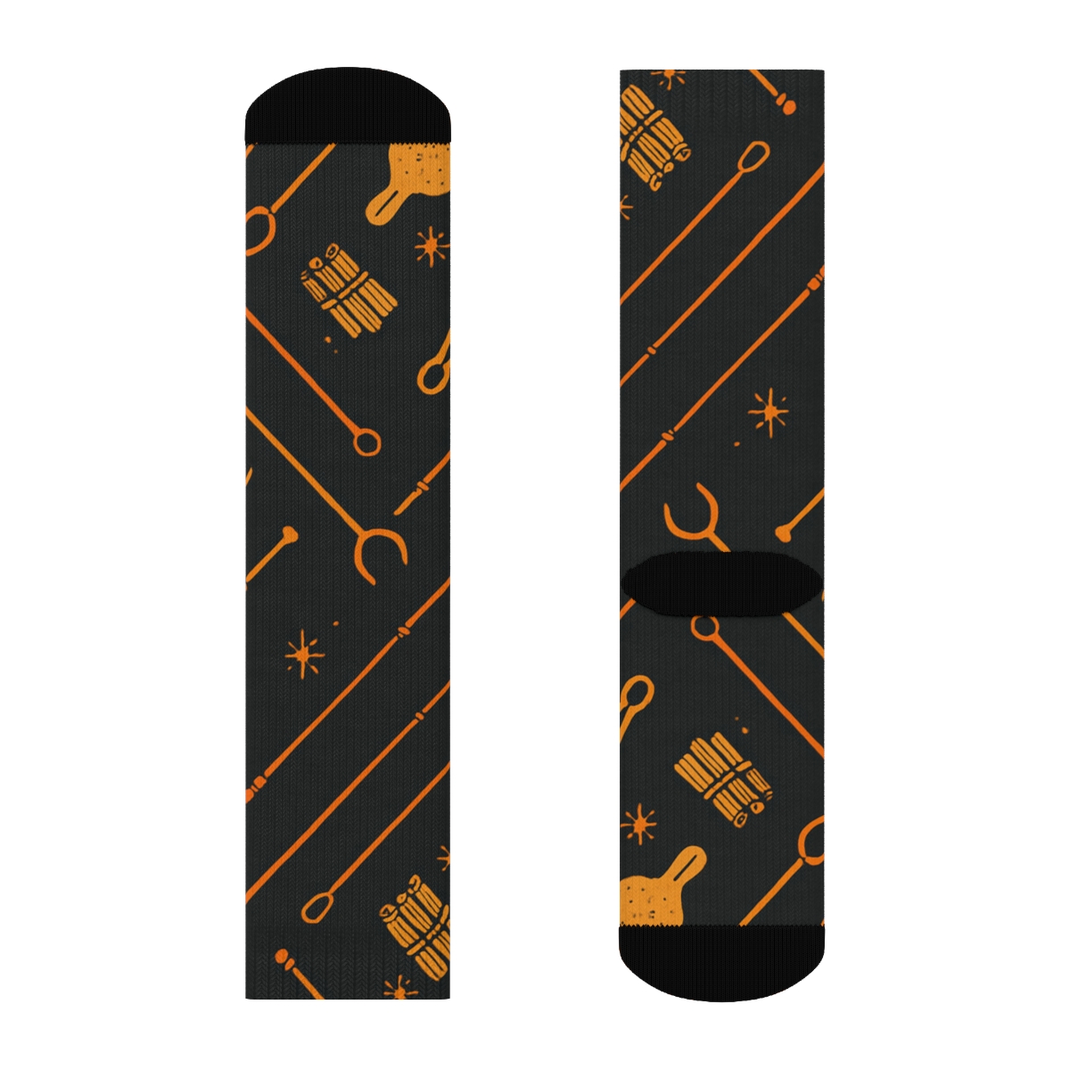 Kindling Chevron And Hearth Tools, Fireplace Edition trendy patterned crew socks