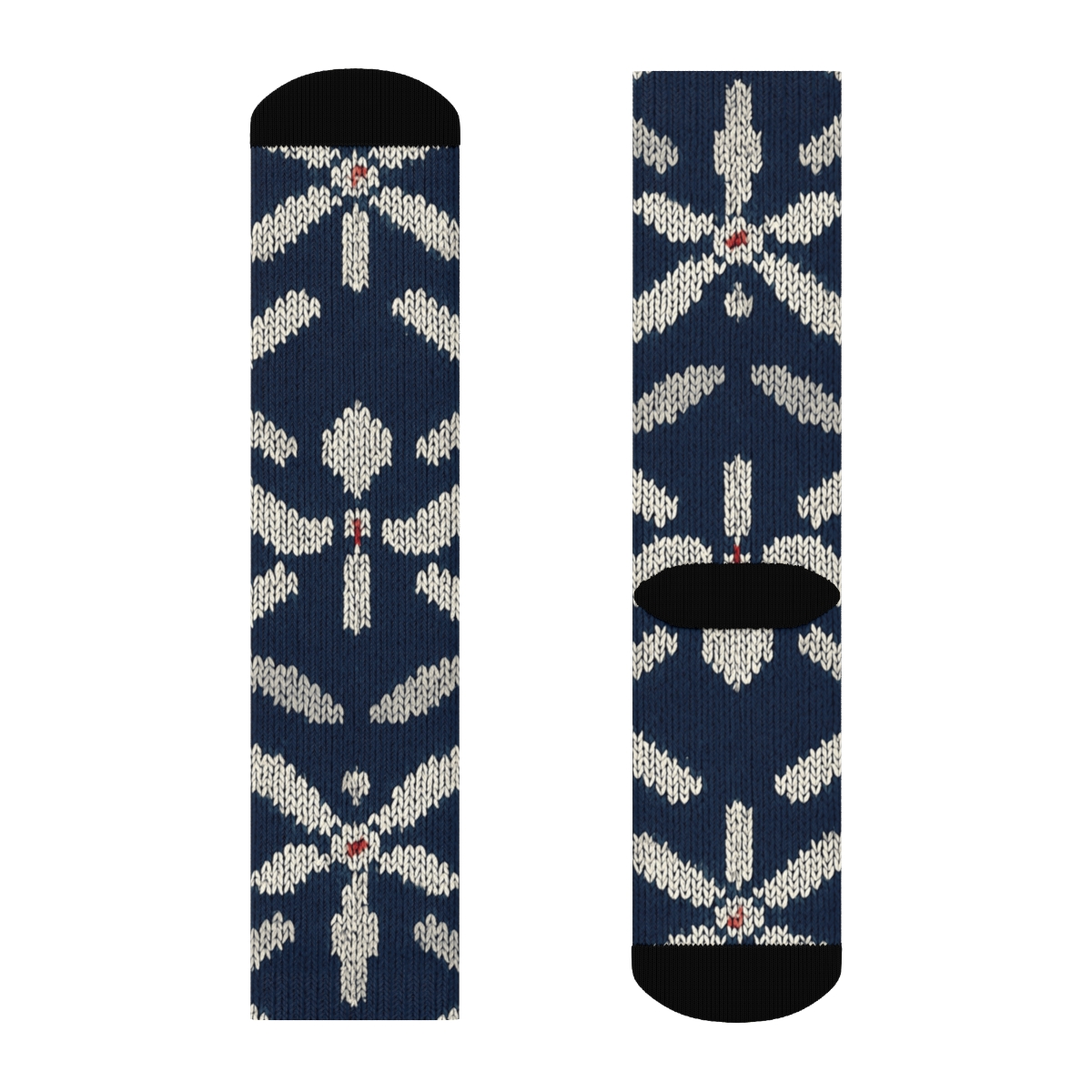 Knitted Airplane Propeller Chevron custom crew socks