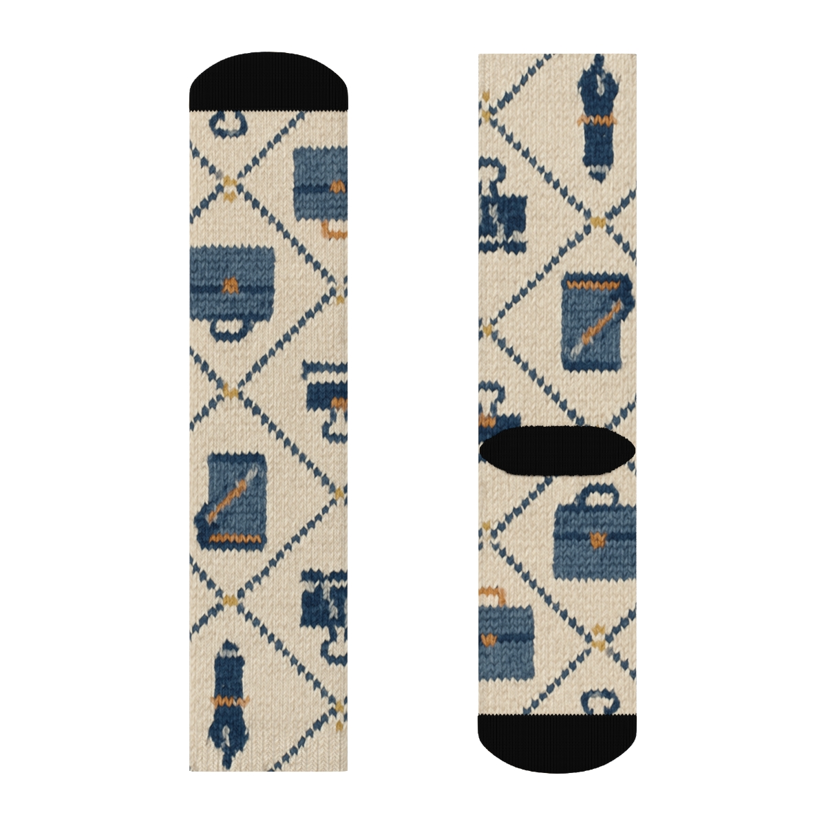 Knitted Case Files Paralegal Pattern custom crew socks