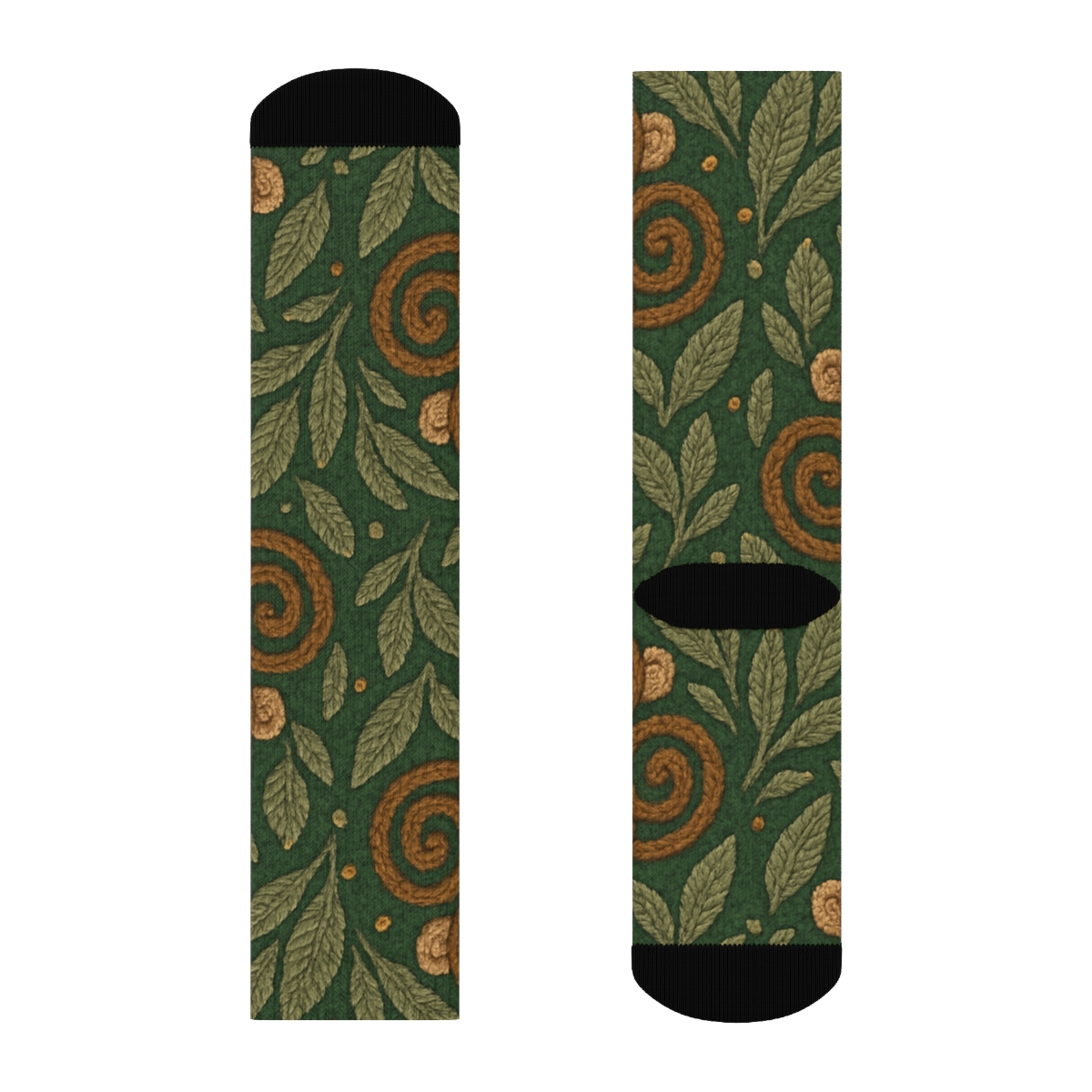 Knitted Illusion Banana Vine Tile, Monkey Edition custom crew socks
