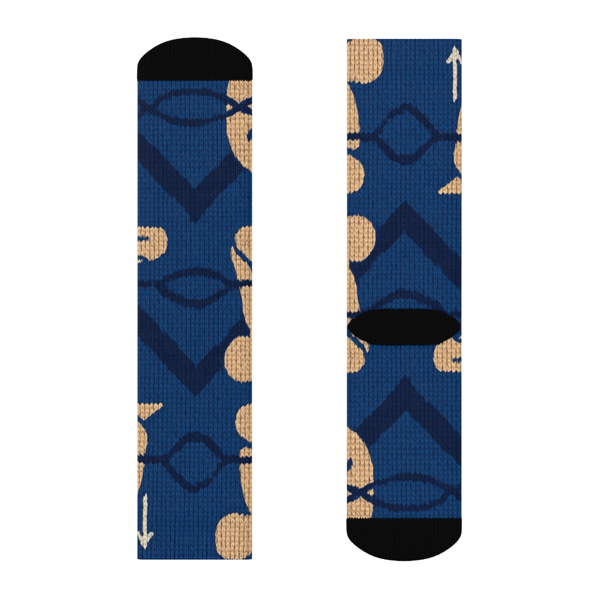 Knitted Physical Therapist Chevron Of Stretch And Support personalized crew socks