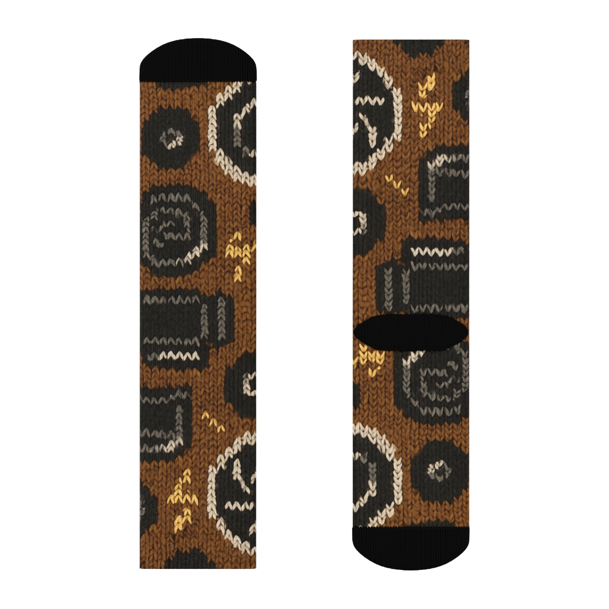 Knitted Shutter Buttons For Photographer Joy personalized crew socks