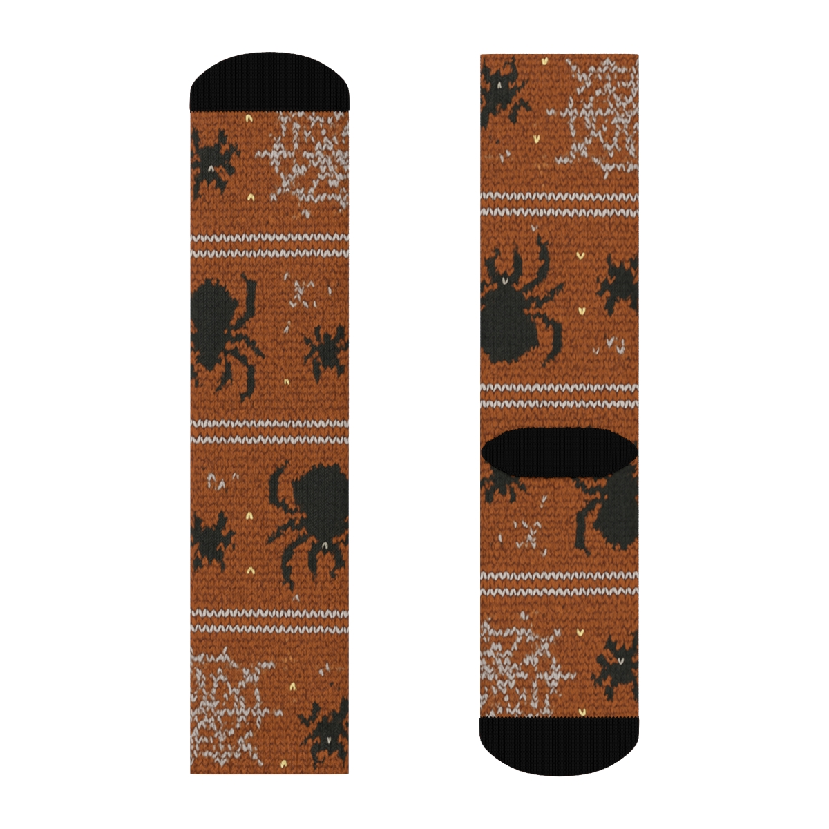 Knitted Spider Web Bands In Cozy Rhythm stylish athletic crew socks