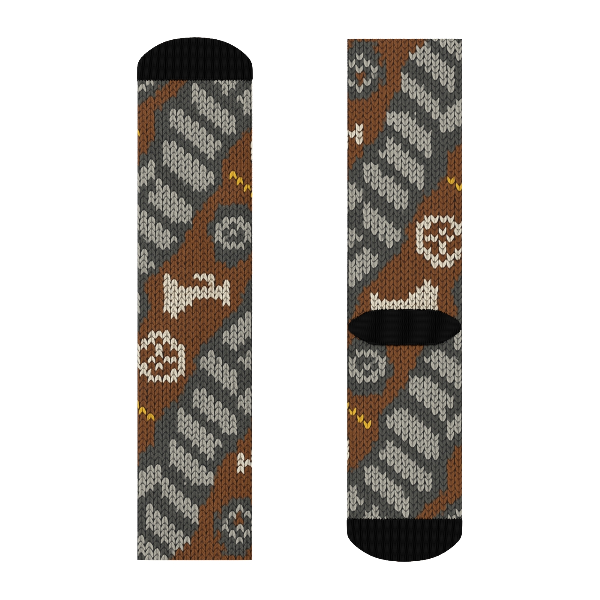 Knitted Truck Driver Tire Chevron Grid comfortable cotton crew socks