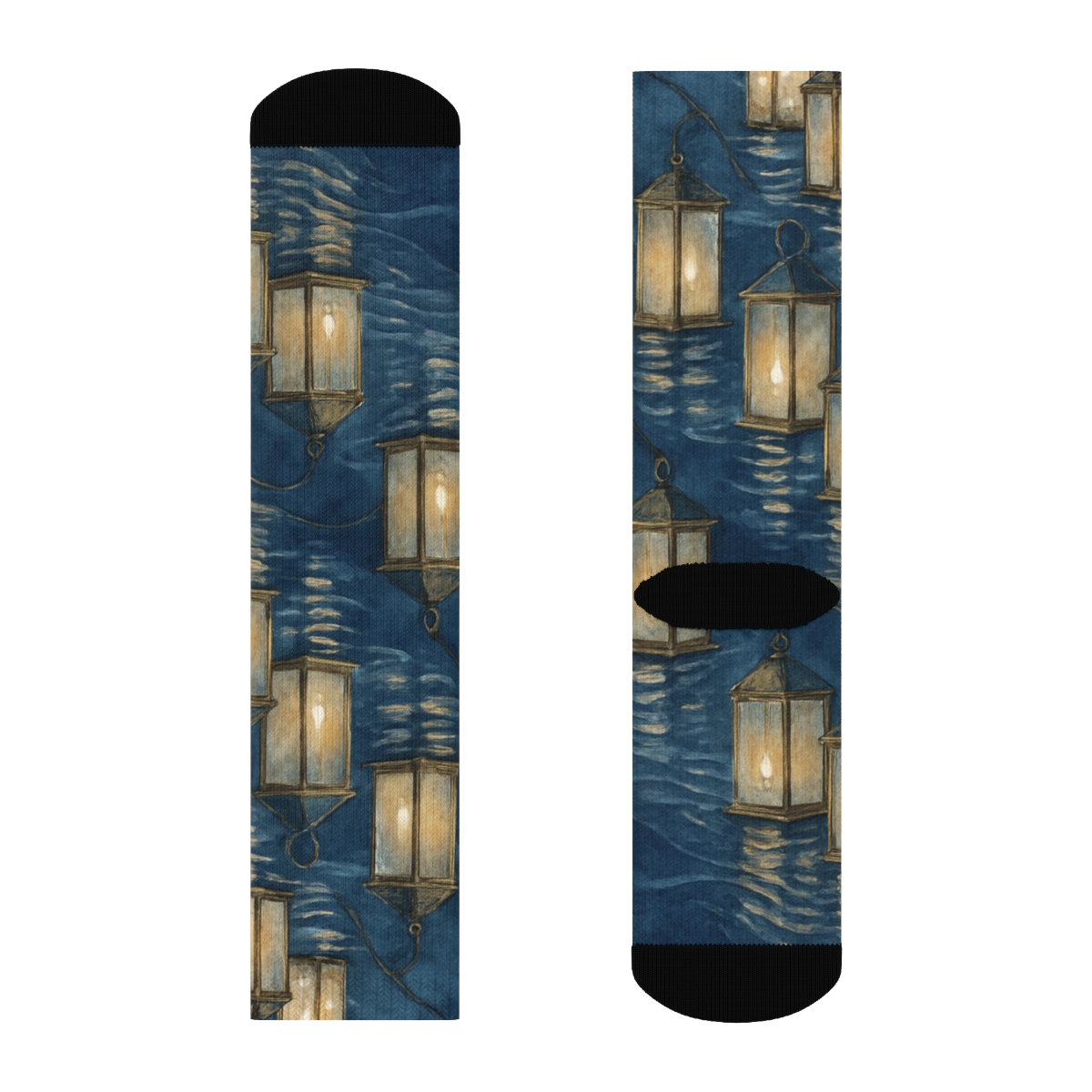 Lantern Garden Tessellation stylish athletic crew socks