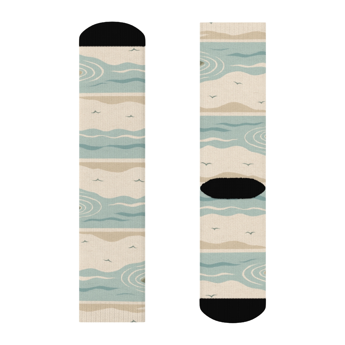 Lighthouse Tide Progression comfortable cotton crew socks
