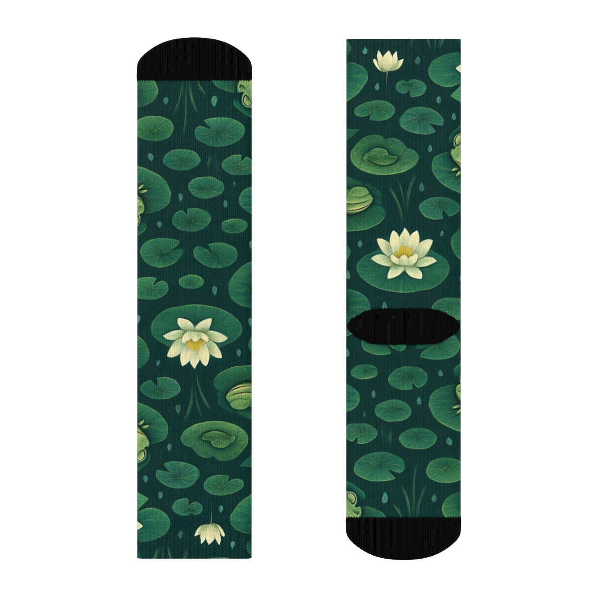 Lily Pad Glow Array personalized crew socks