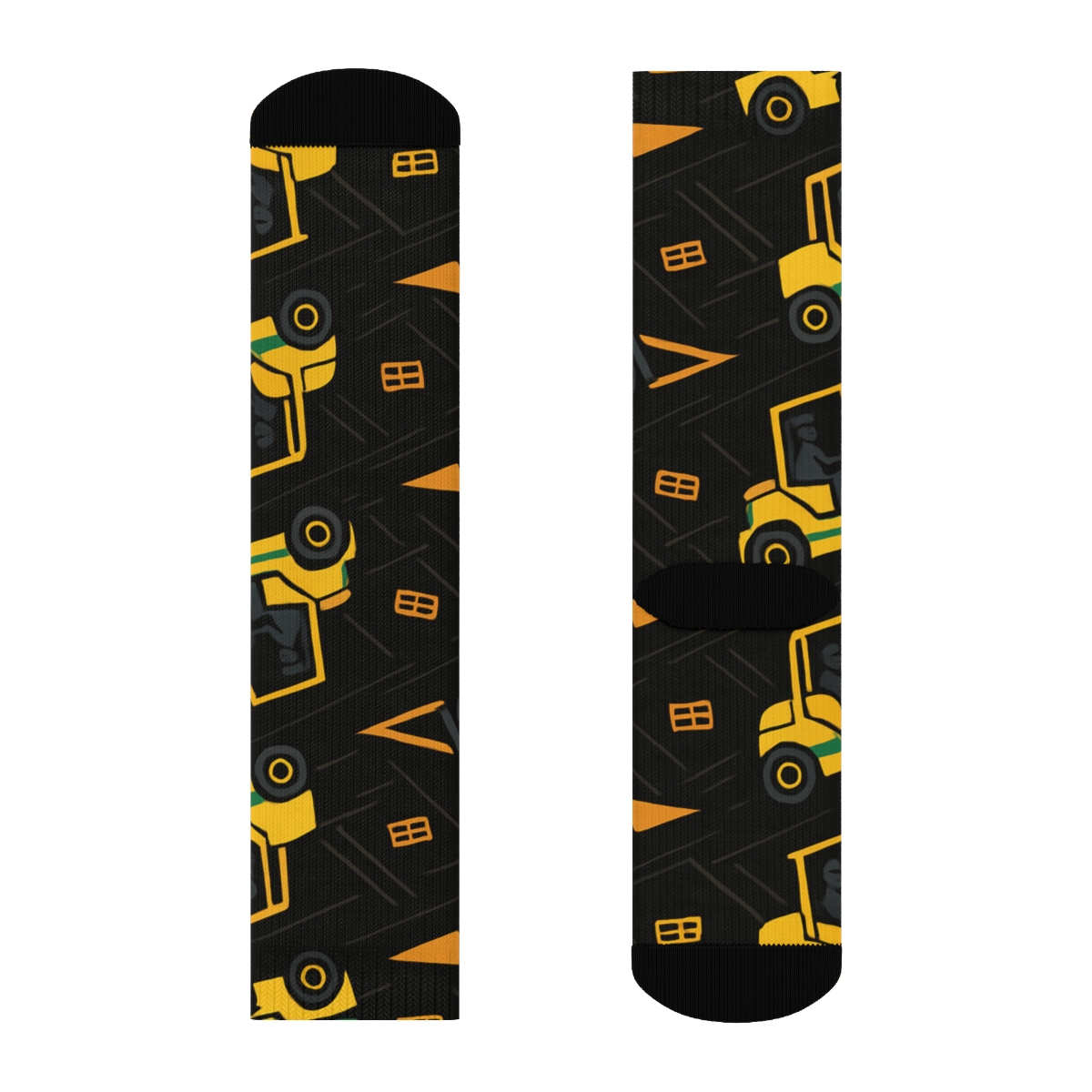 Loading Dock Parade Pattern With Forklift Operator personalized crew socksLoading Dock Parade Pattern with Forklift operator Crew Socks - Image 2