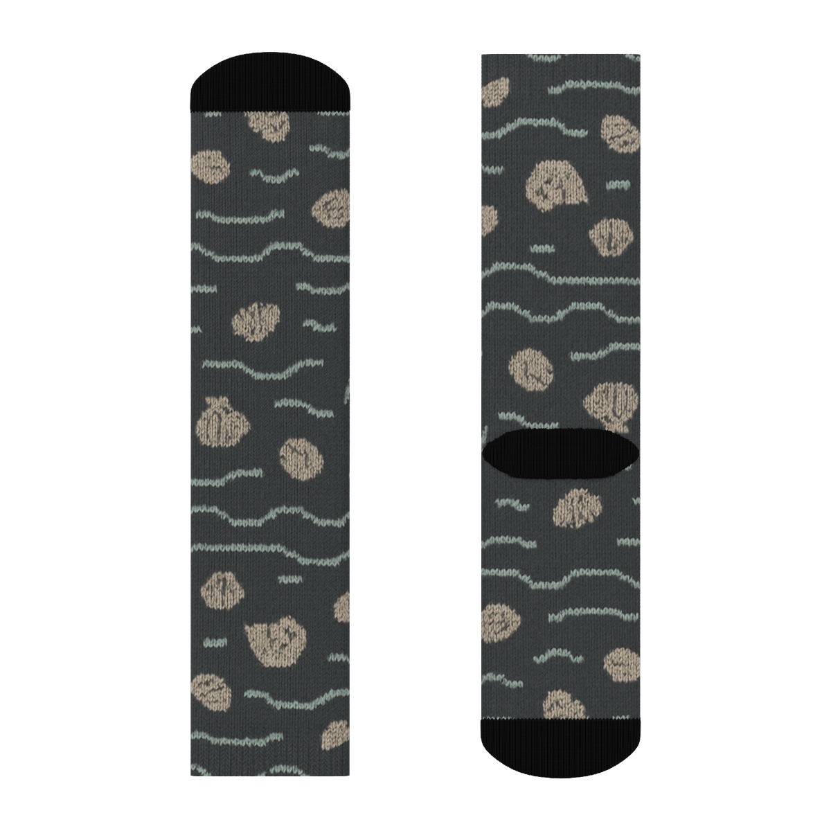 Low Tide Linework soft everyday crew socks