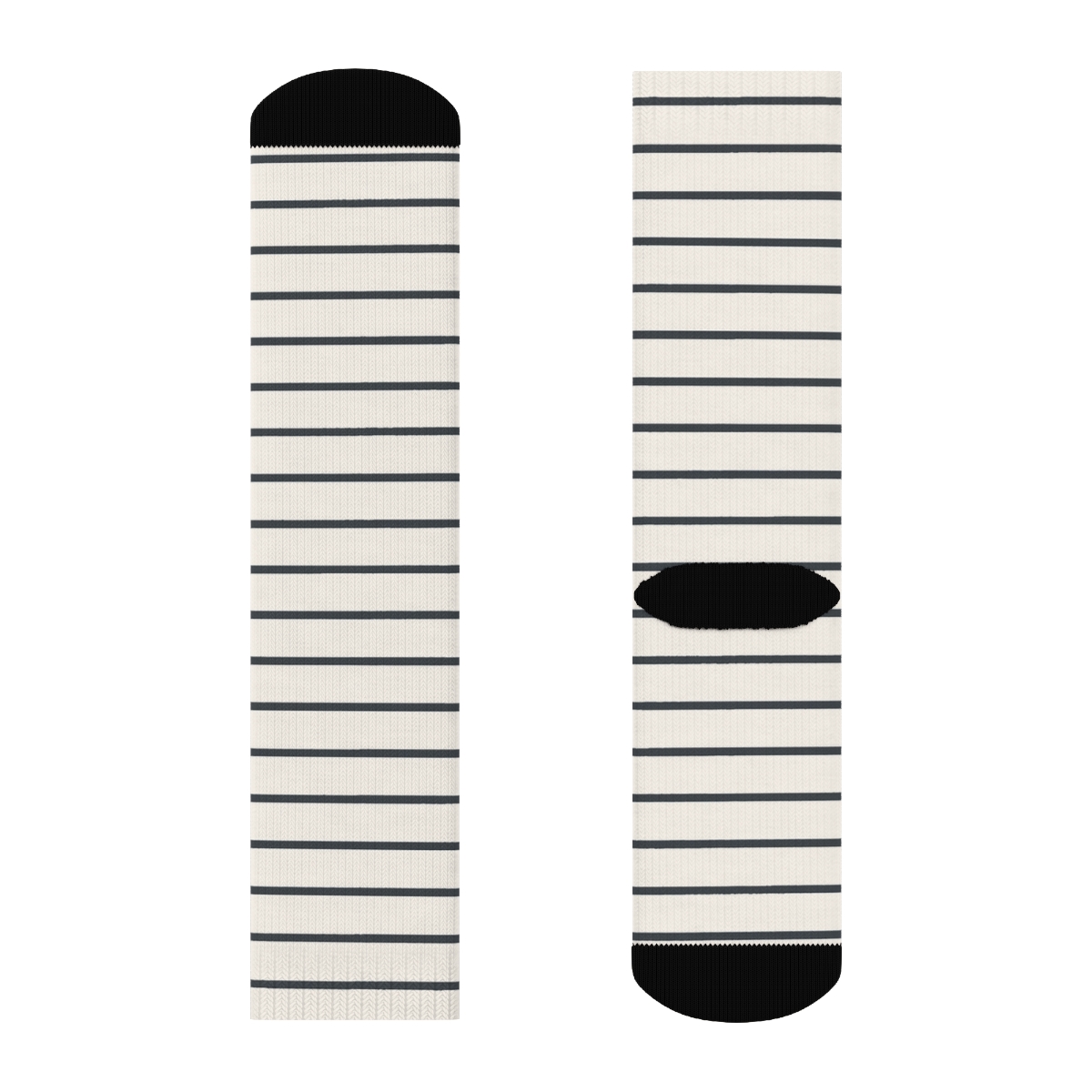 Lunar Line Ladder designer printed crew socks