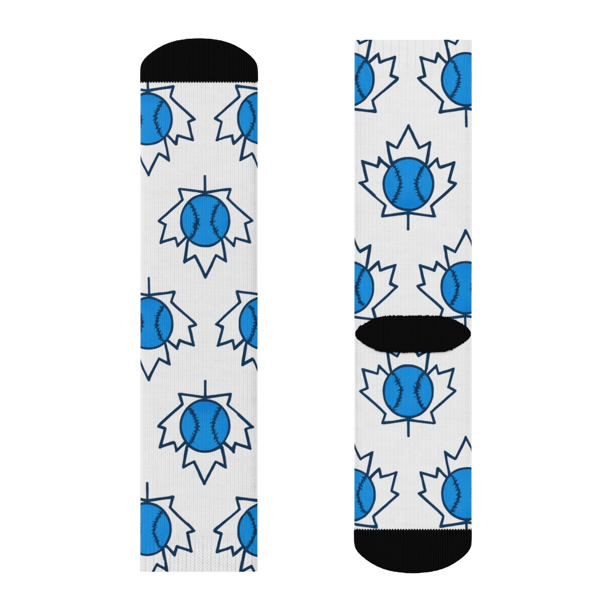Maple Arc Ball Grid Blue Jays Edition soft everyday crew socks