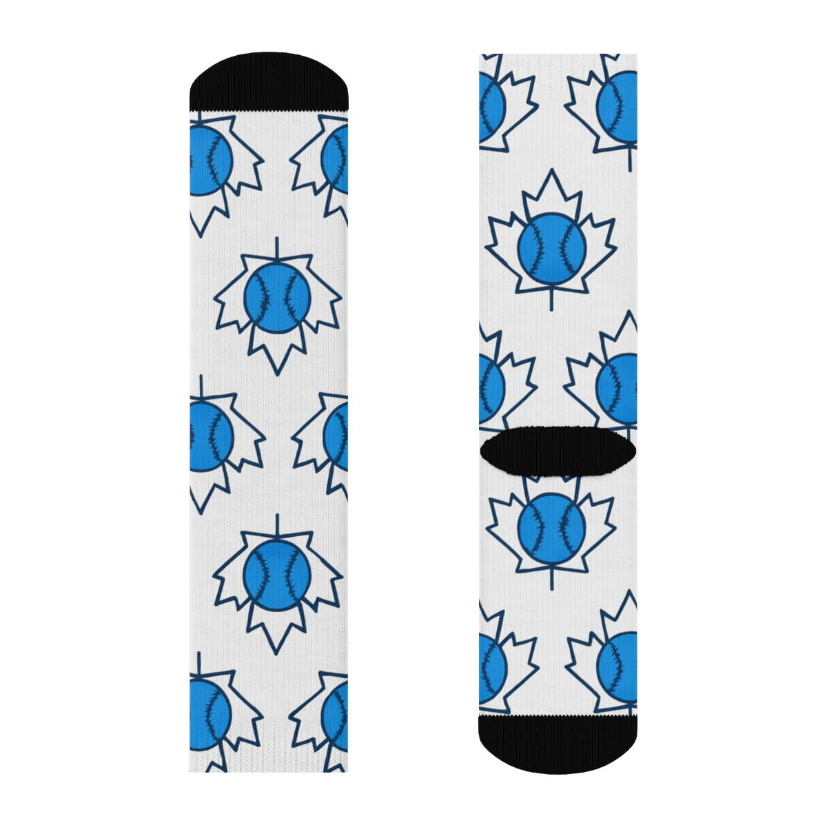 Maple Arc Ball Grid Blue Jays Edition soft everyday crew socks
