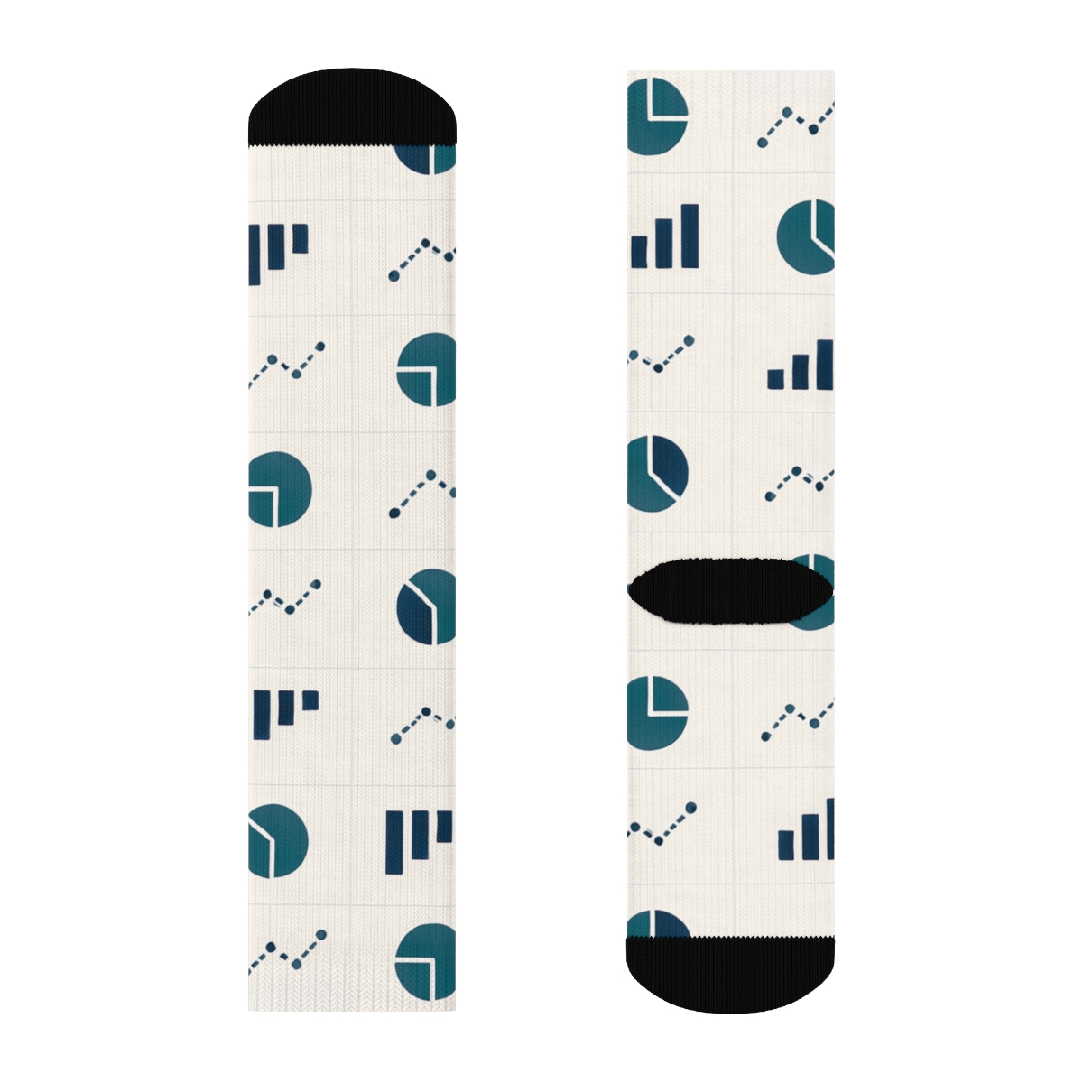 Metric Constellation Grid For Data Analyst Calm stylish athletic crew socks