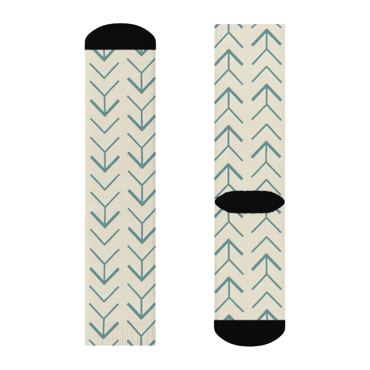 Micro Chevron Field soft everyday crew socks