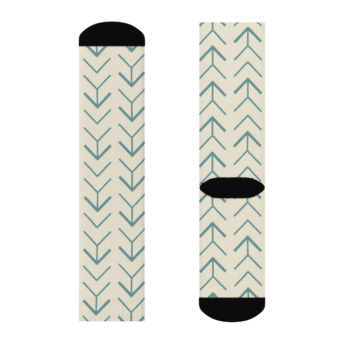 Micro Chevron Field soft everyday crew socks
