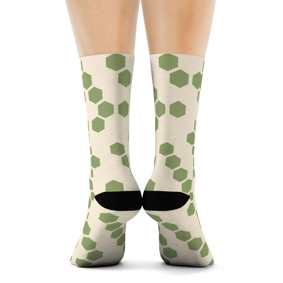 Micro Hex Scatter unique graphic crew socks
