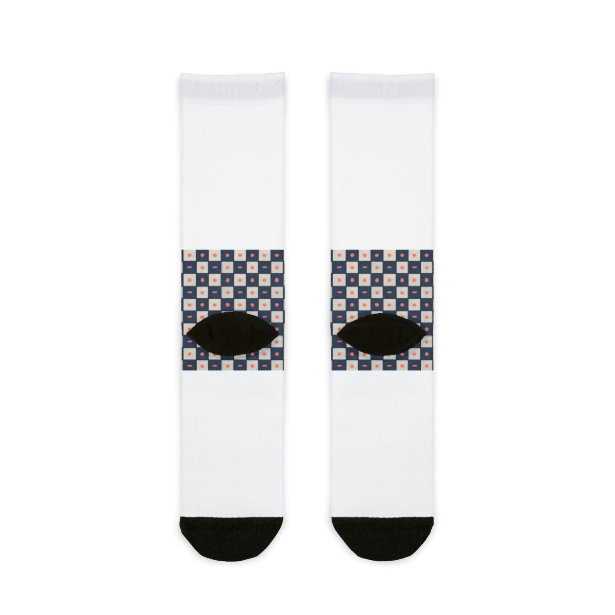 Micro Stellar Grid stylish athletic crew socks