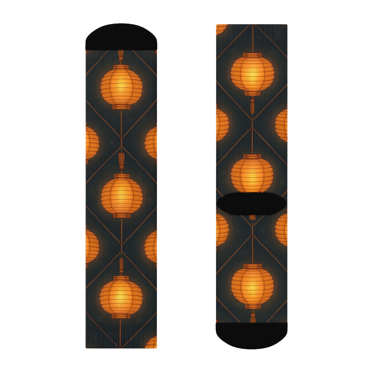 Midnight Lattice Lantern Festival Repeat stylish athletic crew socks