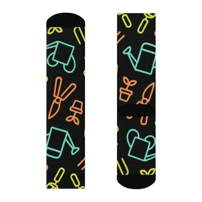Midnight Tool Chorus For Gardener Joy premium sports crew socks