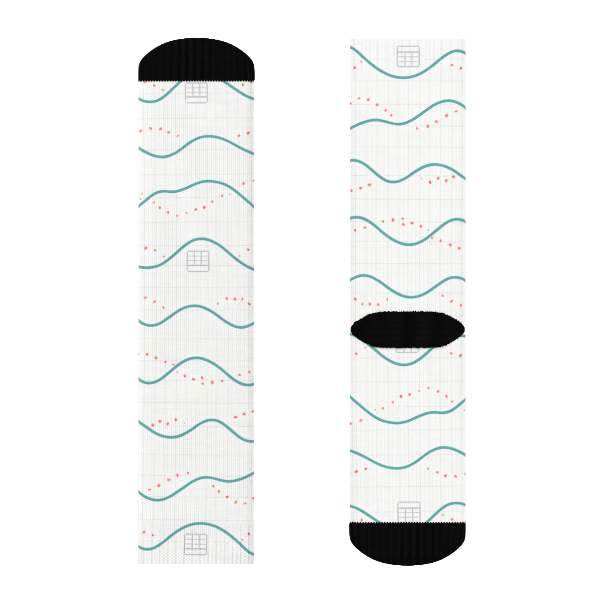 Minimal Grid With Data Analyst Trendline Bands comfortable cotton crew socks