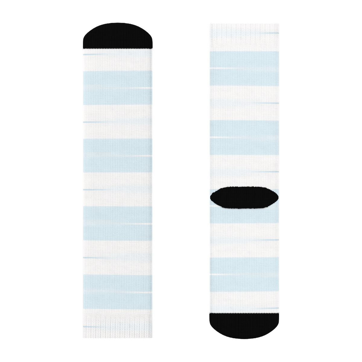 Minimal Sky Bands With Airplane Trails unique graphic crew socks