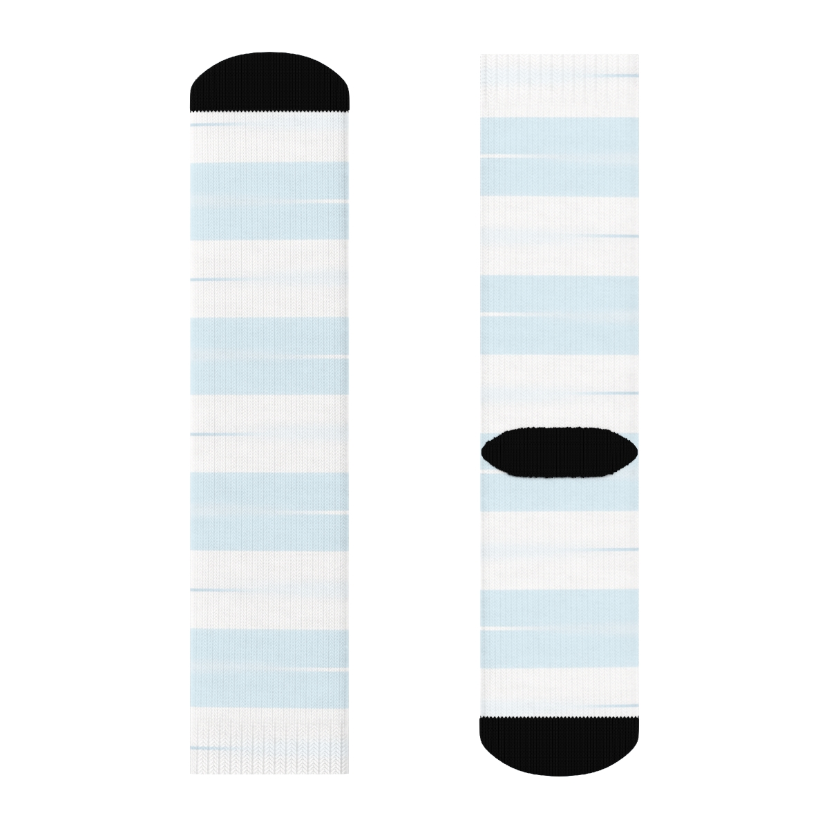 Minimal Sky Bands With Airplane Trails unique graphic crew socks