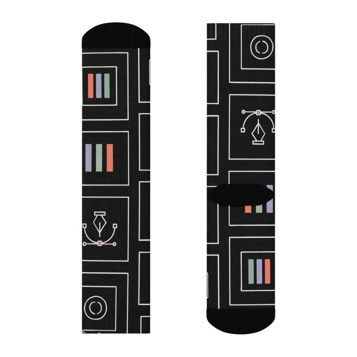 Minimalist Layout Tiles With Graphic Designer Accents custom crew socks