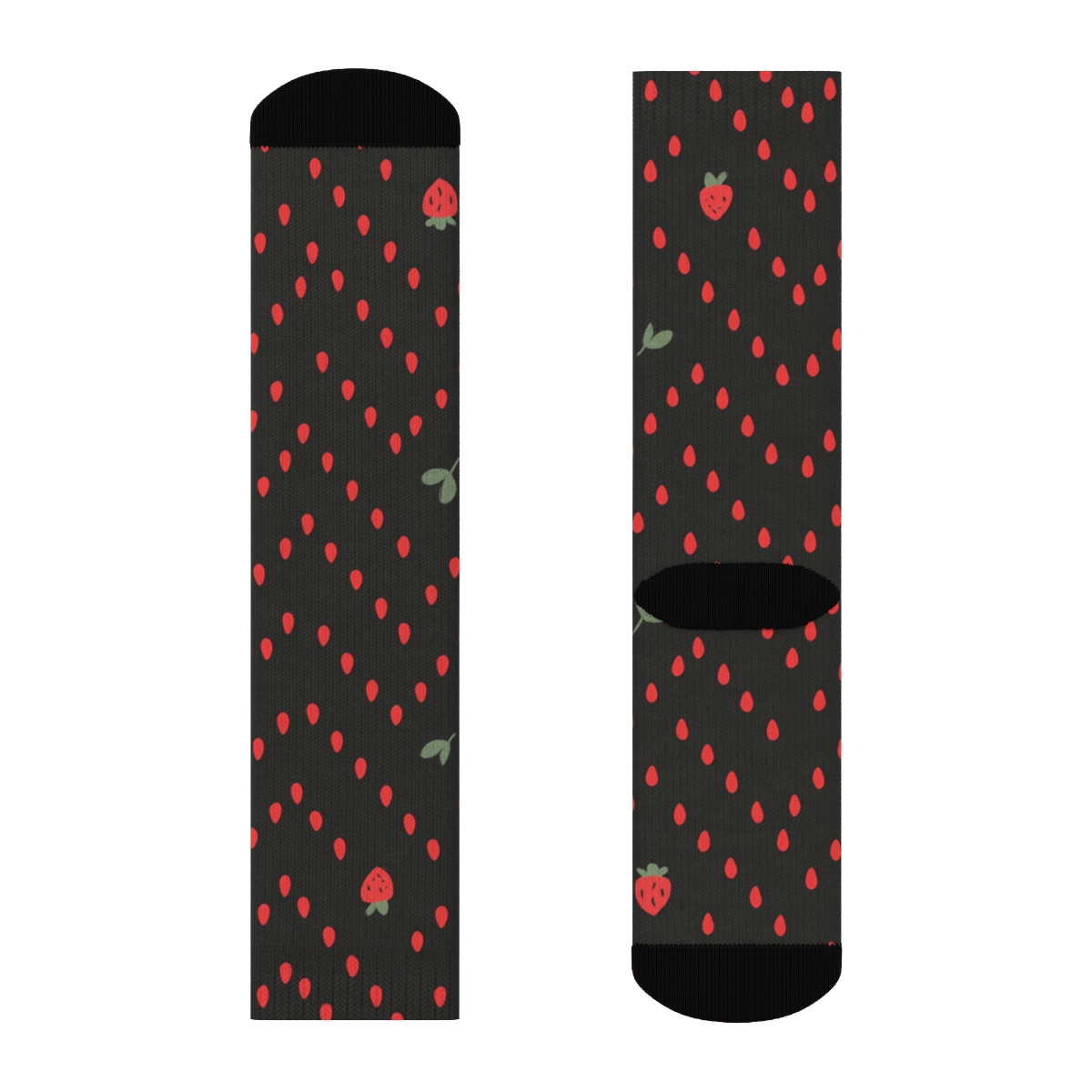 Minimalist Seed Scatter On Charcoal personalized crew socks