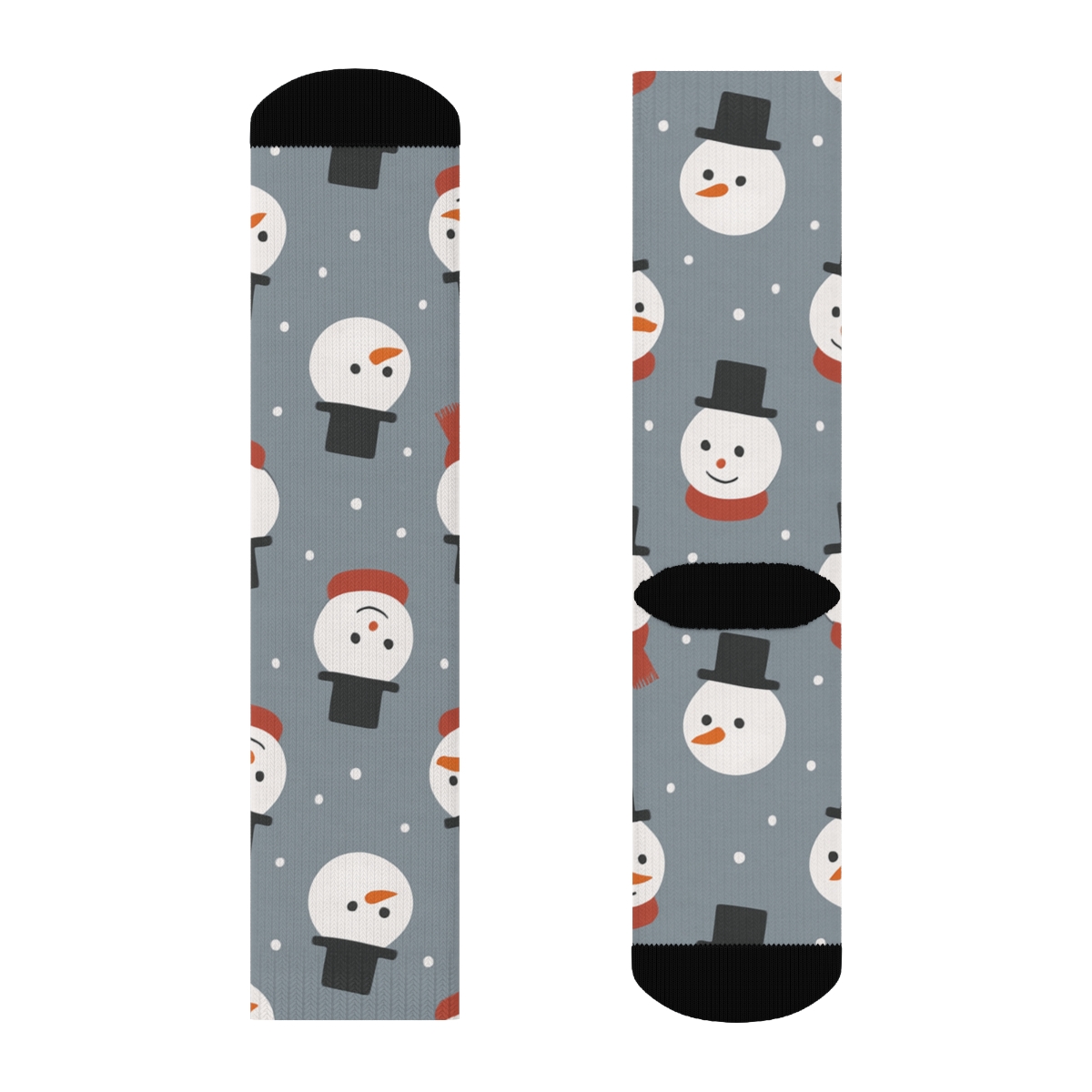 Minimalist Snowman Icons With Xmas Dot Grid unique graphic crew socks